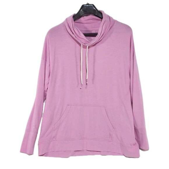 Southern Tide Pullover Cowl Neck Pullover Pink Pima Cotton Size Large Athleisure - Picture 2 of 9